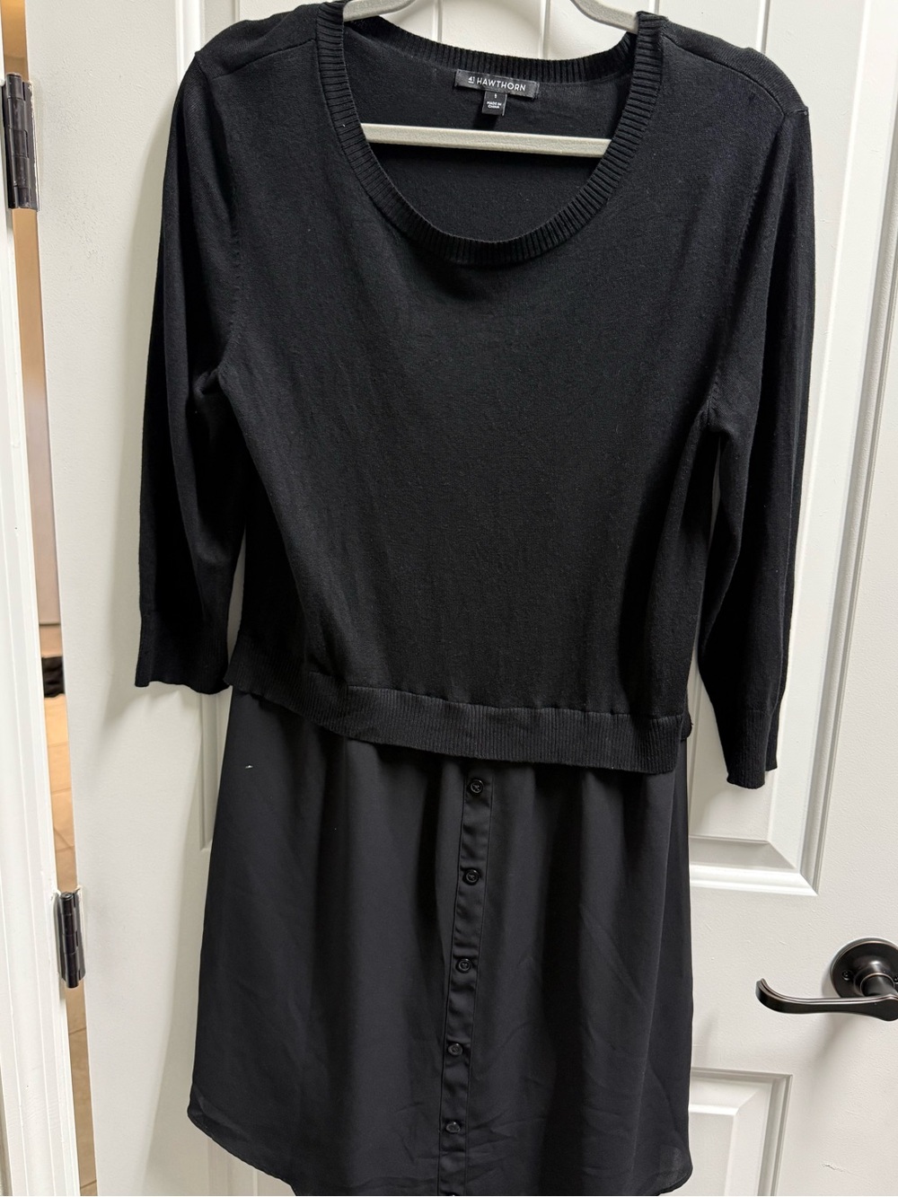 Size Large Black Sweater Dress